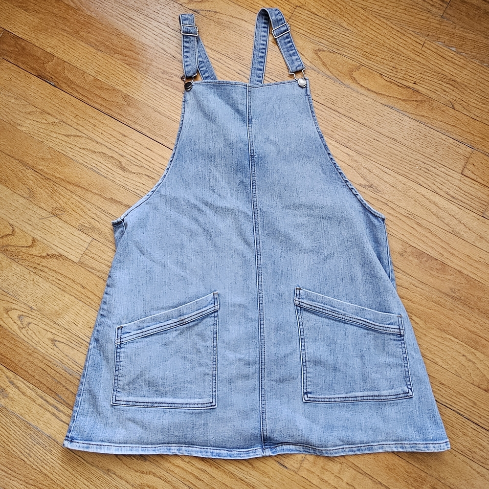 SO Blue Denim Overall Jumper Dress
